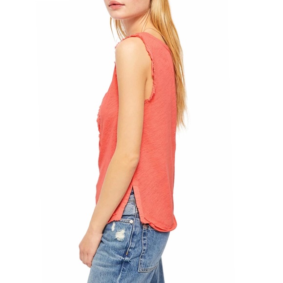 Free People Vacay Linen Blend Tank Top - Picture 2 of 4